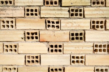 Eski bir tuğla duvarın dokusu