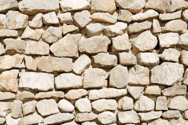 İspanya 'da eski bir taş duvarın dokusu