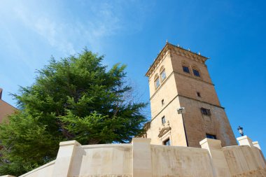 Gomara Kontlarının sarayının dış görünüşü, Adalet Sarayı, Soria, Castilla Leon, İspanya.