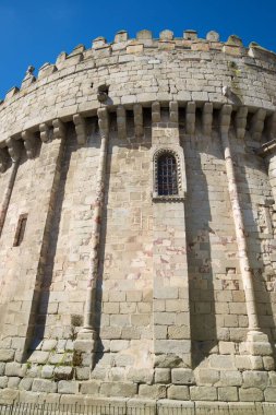Avila şehrinde duvar, İspanya 'da Castilla Leon.