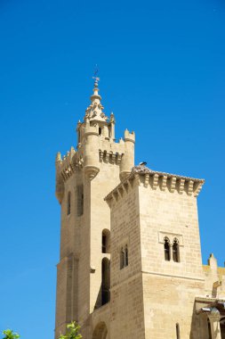 Ejea de Los Caballeros 'taki Romanesque Aziz Kurtarıcı Kilisesi, İspanya' daki Aragon..