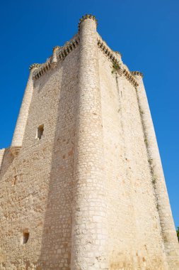 İspanya 'nın Guadalajara ilindeki Castilla La Mancha' daki Torija kalesi..