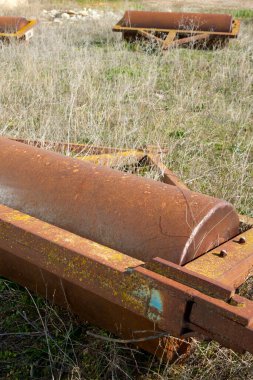 Bazı tarım araçlarına yakın çekim.
