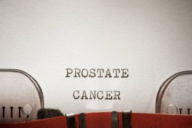 Prostat kanseri metni daktiloyla yazılmış..