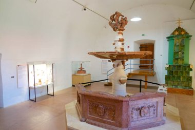 Visegrad, Macaristan - 31 Temmuz 2024: Budapeşte yakınlarındaki Royal Palace müzesi