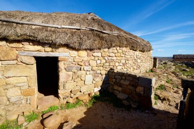 Garray, Soria Eyaleti 'ndeki Celtiberian yerleşiminde ev tatili, İspanya' daki Castilla Leon..