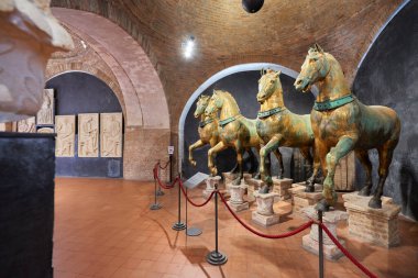 Venice, Italy - August 9, 2025: view of the museum inside St. Mark's Cathedral.