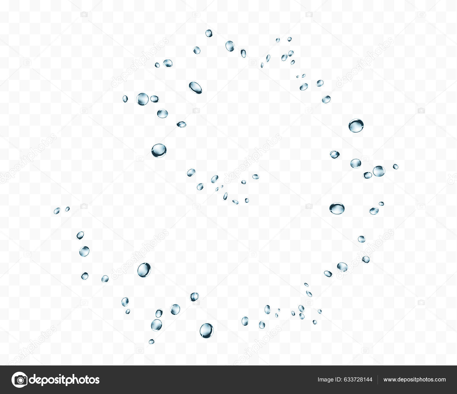 Realistic Water Bubbles (PNG Transparent)