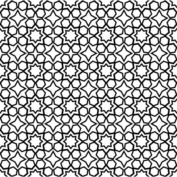 Bezproblémový Geometrický Vzorec Plochá Ozdoba Barevného Skla Islámský Vzor Arabština — Stockový vektor
