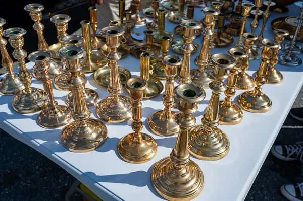 stock image Antique market in the town of Askersund Sweden August 3 2024