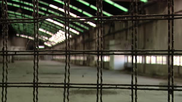 Recinzione Sicurezza Corridoio Una Prigione Vecchia Nella Provincia Buenos Aires — Video Stock