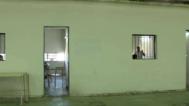 Vzdělávací Třída Pro Vězně Olmosově Věznici Maximální Ostrahou Provincii Buenos — Stock video