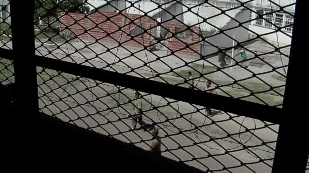Παράθυρο Κελιού Στην Φυλακή Υψίστης Ασφαλείας Όλμος Στην Πόλη Πλάτα — Αρχείο Βίντεο