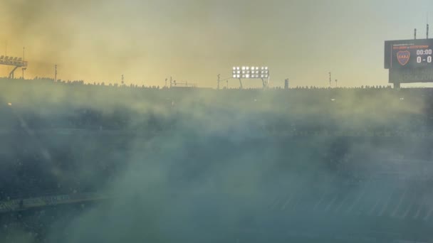 View Bombonera Stadium Boca Juniors Fans Match Buenos Aires Argentina — Αρχείο Βίντεο