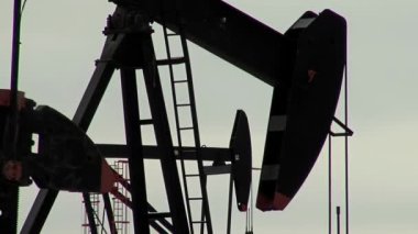 A Surface Pumping Unit Working at an Oil Field in Patagonia, Argentina. 