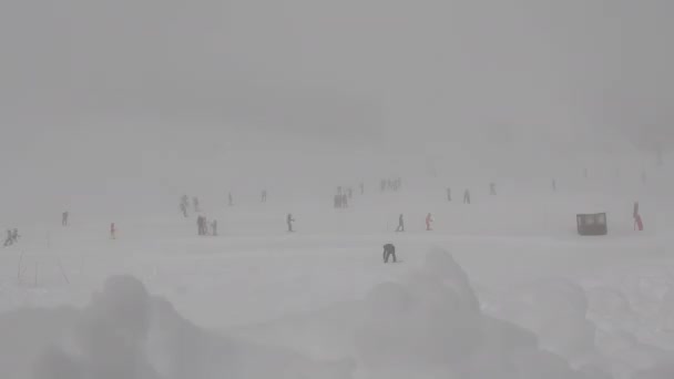 People Ski Station Cerro Chapelco San Martin Los Andes Patagonia — Vídeos de Stock