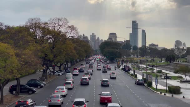 Фігероа Алькорта Авеню Буенос Айресі Аргентина Resolution — стокове відео
