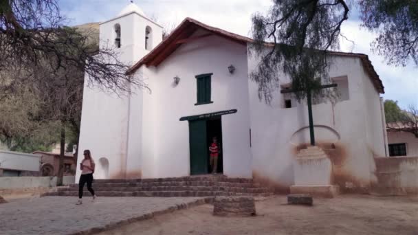 Εκκλησία Purmamarca Επαρχία Jujuy Αργεντινή — Αρχείο Βίντεο