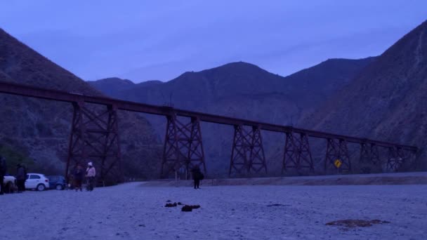 ヴィアドュクト スペイン語 Viaducto Del Toro 雲への列車 Tren Las Nube Railway — ストック動画