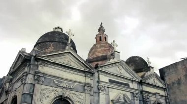 Buenos Aires 'teki La Recoleta Mezarlığı, Recoleta Mahallesi, Buenos Aires, Arjantin. 4K Çözünürlüğü.