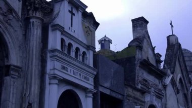 Buenos Aires 'teki La Recoleta Mezarlığı, Recoleta Mahallesi, Buenos Aires, Arjantin. 4K Çözünürlüğü.