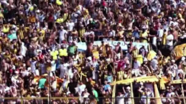 Crowd Blurred People Soccer Stadium Argentina South America Resolution — Stock Video