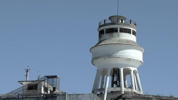 Betonnen Wachttoren Een Maximaal Beveiligde Gevangenis Argentinië Resolutie — Stockvideo