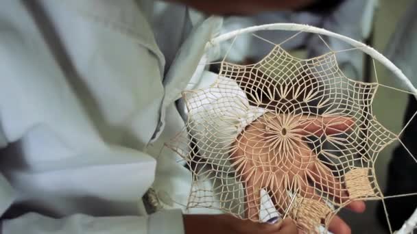 Tucuman Randa Ancestral Textile Art Provincii Tucuman Argentina Latinská Amerika — Stock video