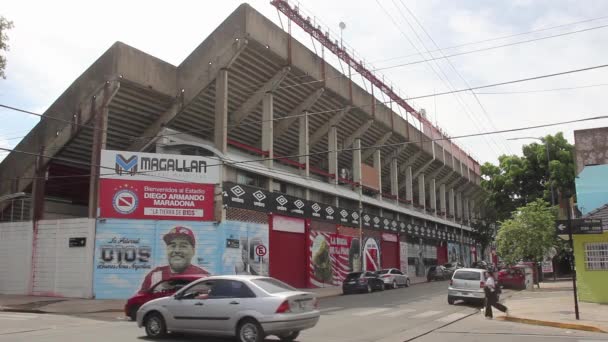 Diego Armando Maradona Stadium Home Místo Konání Fotbalového Klubu Argentinos — Stock video