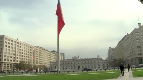 Palácio Presidencial Chamado Moneda Santiago Chile Chile — Vídeo de Stock