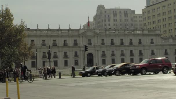 Palacio Presidencial Moneda Santiago Chile Chile — Vídeos de Stock