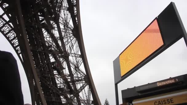 Biglietteria Alla Torre Eiffel Parigi Francia — Video Stock