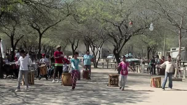 Santiago Del Estero Argentina Května 2012 Dívky Tančí Typický Folklórní — Stock video