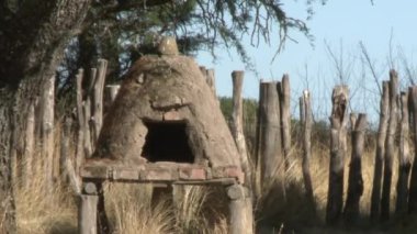 Pampas, Arjantin 'deki Kırsal Çiftlikteki Eski Toprak Fırını 