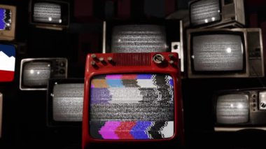 Arı Kovanı Bayrağı, ABD 'nin Utah eyaletinin resmi bayrağı Retro TV' lerde - 4K