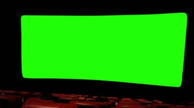 Sinema Ekranı Sinemada Yeşil Ekranı Gösteriyor - 4K
