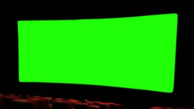 Sinemada Kroma Anahtar Yeşili ile Film Ekranı - 4K
