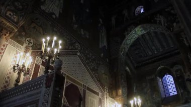 Palatine Şapeli (Cappella Palatina): Norman Sarayı, Palermo, Sicilya, İtalya 'da Ortaçağ Sanat ve Mimarisinin Başyapıtı. 