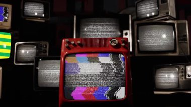 Brezilya Devlet Bayrağı Eski TV 'lerde - 4K