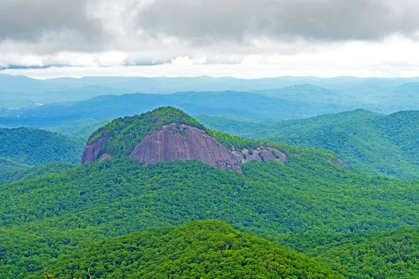 Montaña Bare Rock Medio Mar Verde Shining Rock Mountain Carolina — Foto de Stock
