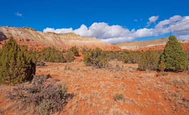 Desert Valley Surrounded by Dramatic Ridges in Kodachrome Basin State Park in Utah