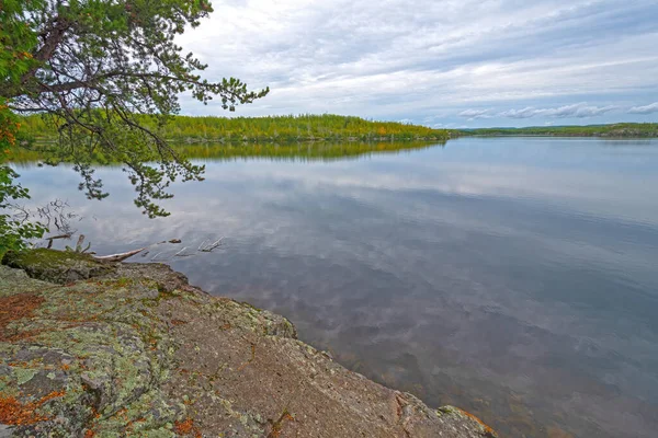 Serene Uitzicht Wilderness Lake Alpine Lake Grenswateren Minnesota — Stockfoto