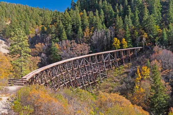 Carretera Ferrocarril Woodlen Conservada Las Montañas Cerca Cloudcroft Nuevo México — Foto de Stock