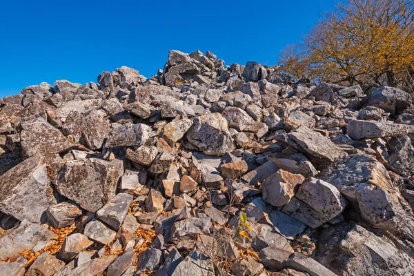 Rocky Crest Naar Een Appalachian Mountain Blackrock Summit Shenandoah National — Stockfoto