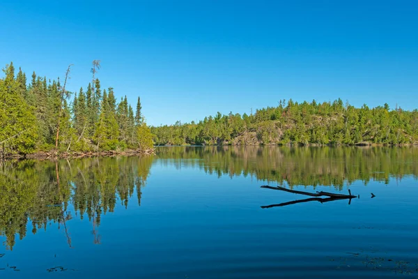 Ruhiger Und Klarer North Woods Morgen Auf Dem Eddy Lake — Stockfoto
