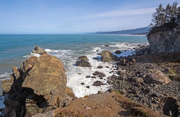 Felsige Küste Der Kalifornischen Küste Sue Meg State Park — Stockfoto