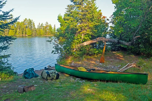 Listo Para Salir Para Día Lago Kekekabic Área Canoa Aguas — Foto de Stock