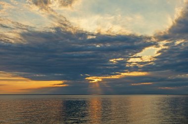 Michigan Gölü 'nde dramatik Bulutlar