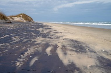 Kuzey Carolina 'nın Dış Kıyılarındaki Sessiz Sahilde Renkli Kumlar