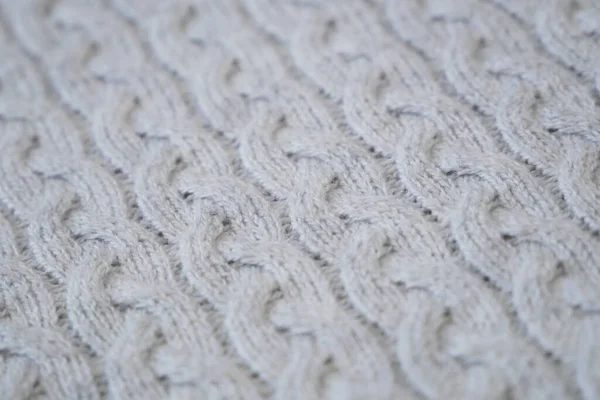 ニットウール生地の詳細 グレーのテキスタイルの背景 ウールテクスチャの背景 ニットウール生地 毛深いふわふわの織物 テクスチャ — ストック写真
